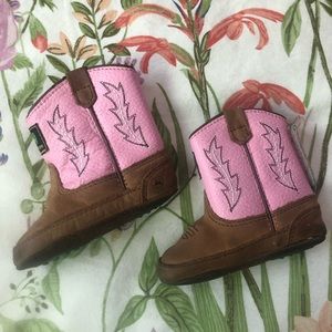 John Deere toddler leather boots